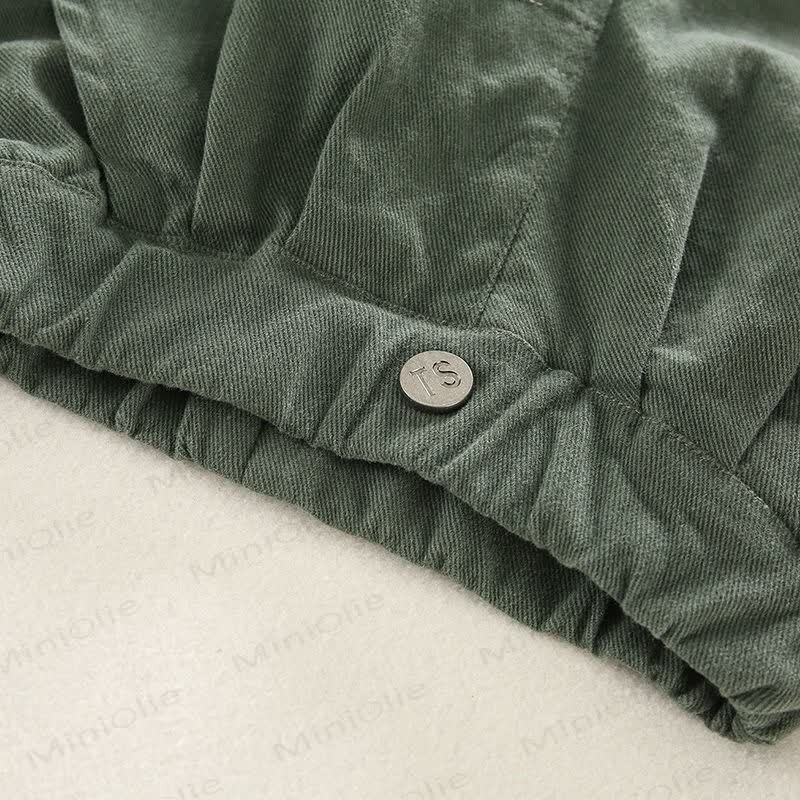 Pantaloni semplici di colore puro per bambini piccoli - image 8