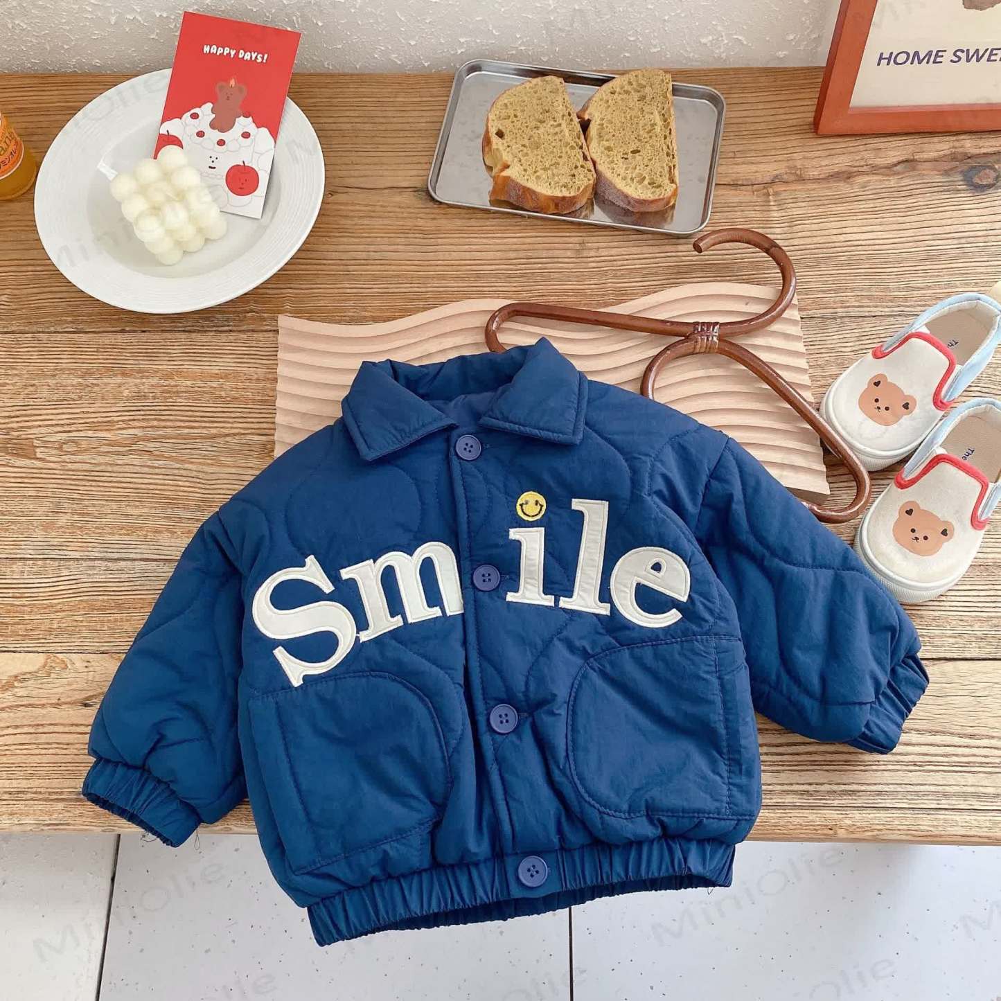SMILE Baby - Cappotto trapuntato a polo per bambini - Blu - 5-7T - image 6
