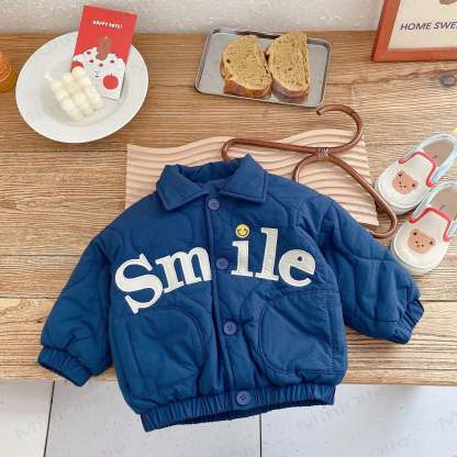 SMILE Baby - Cappotto trapuntato a polo per bambini - Blu - 5-7T - image 6
