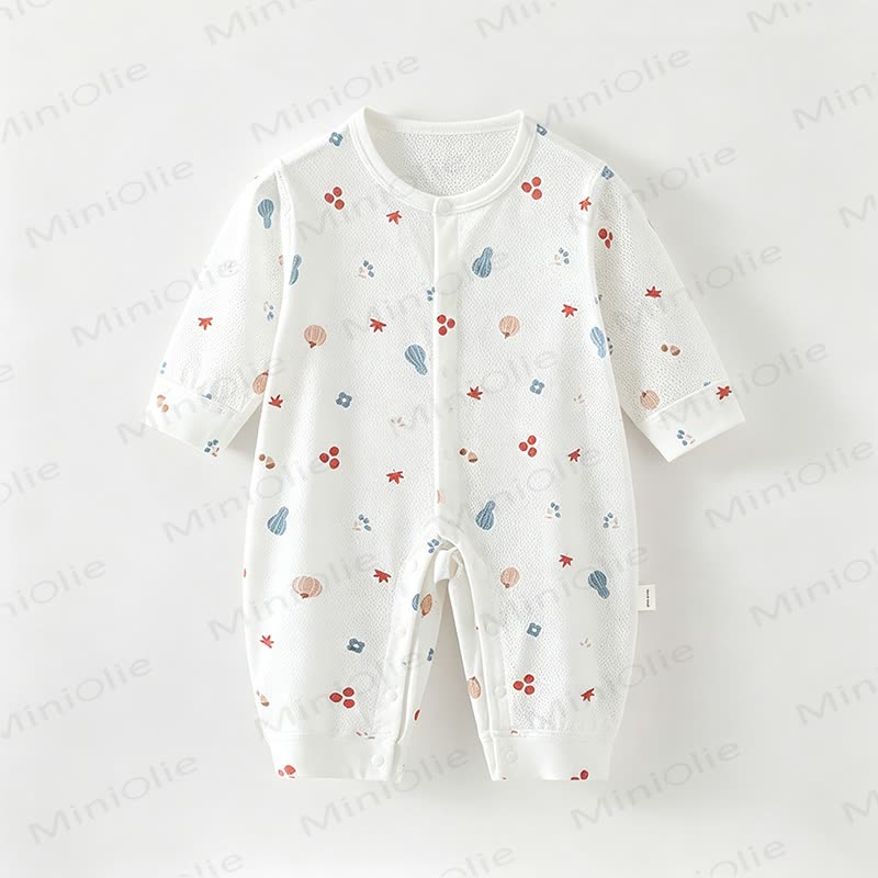 Tutina a maniche lunghe con stampa di frutta per bambini - Verdure bianche - 18-24 mesi - image 3