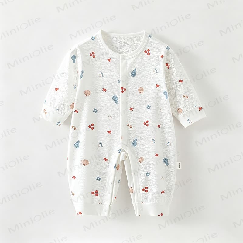 Tutina a maniche lunghe con stampa di frutta per bambini - Verdure bianche - 18-24 mesi - image 3