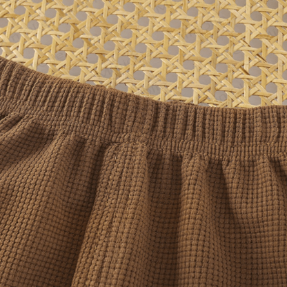 Pantaloni a tinta unita a nido d'ape per neonati e bambini piccoli - image 5