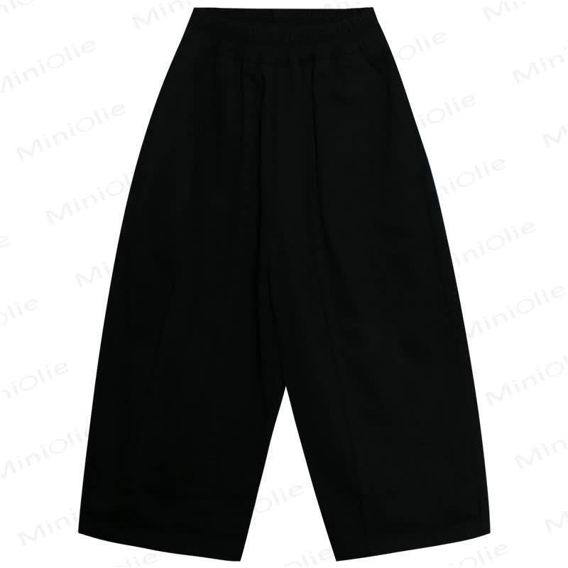 Pantaloni casual semplici a tinta unita per bambini piccoli - Nero - 10 anni - image 13
