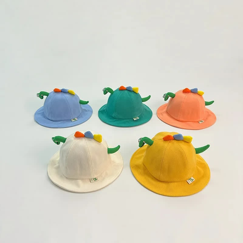 Cappello da pescatore 3D per bambini piccoli con dinosauro - image 3