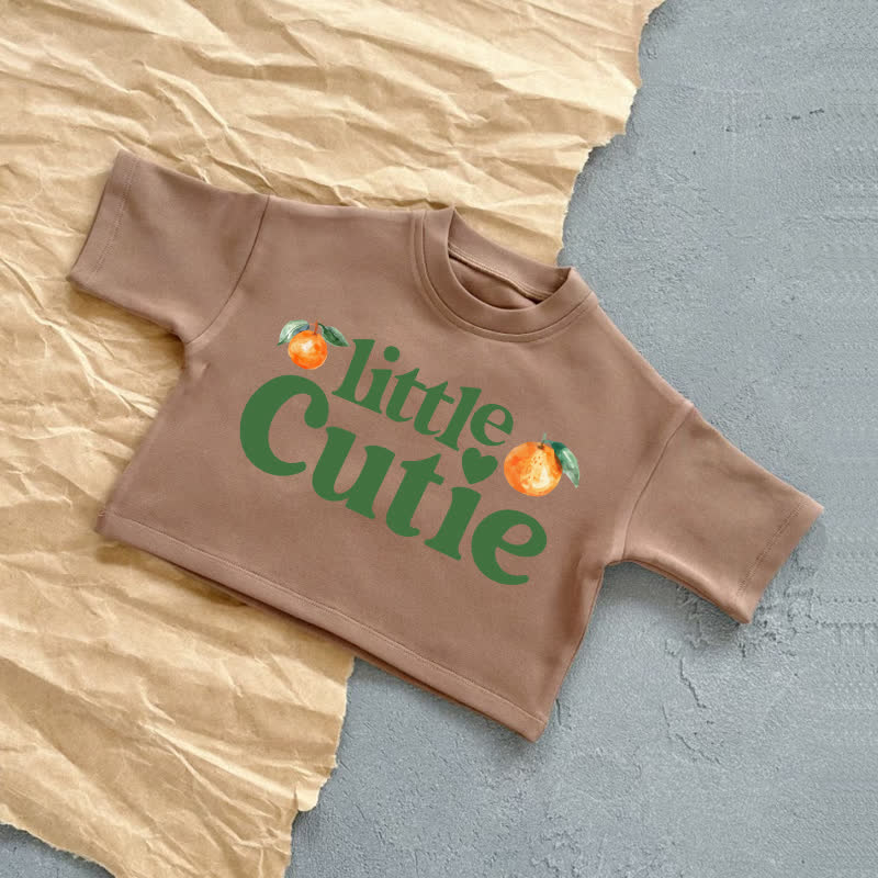 LITTLE CUTIE Baby T-shirt estiva casual con fantasia arancione - Marrone - 2-3T - image 3