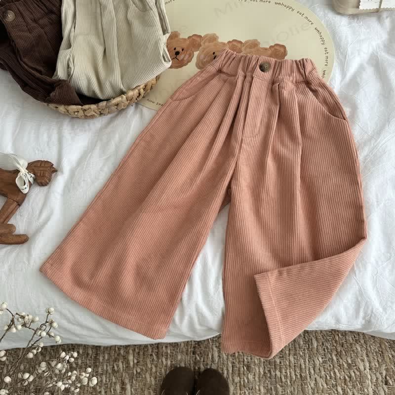 Pantaloni larghi in velluto a coste per bambini - image 6