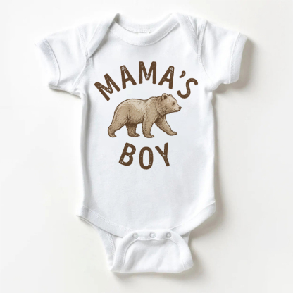 Body bianco "Mamma's Boy" con orsetto - Bianco - 18-24 mesi - image 1