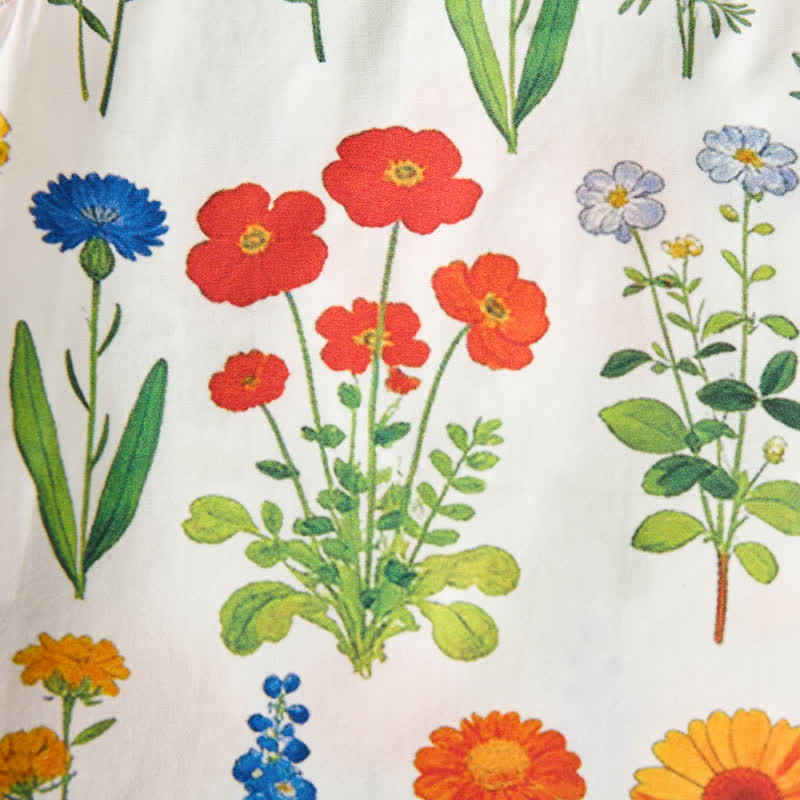 Completo da neonata/bambina composto da top e pantaloncini bianchi con stampa floreale, due pezzi. - image 8