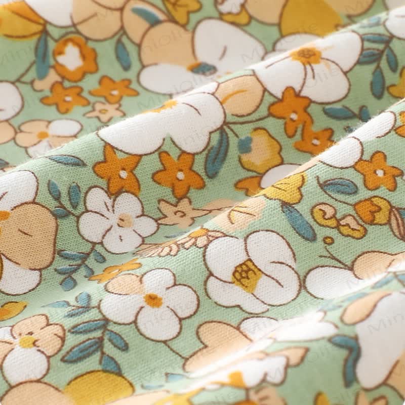 Vestitino o cappellino beige con fiori e fiocco per neonata/bambina - image 9