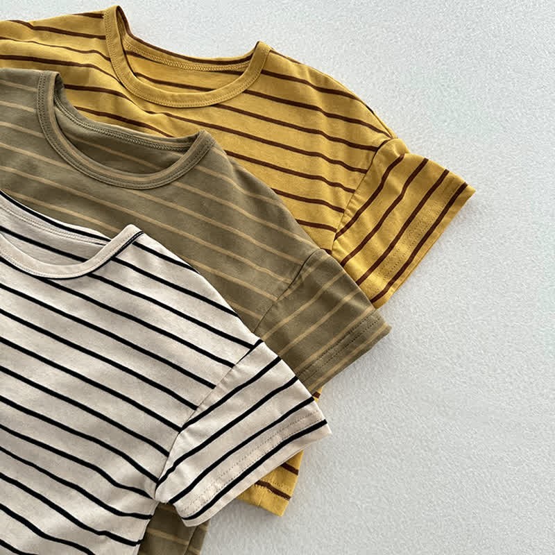 Maglietta casual a righe per bambini - image 4