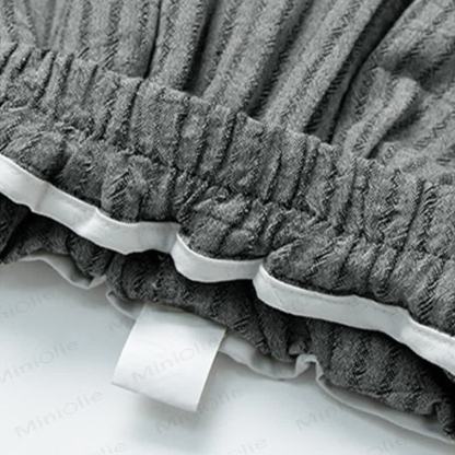 Completo da bambino in cotone con canotta e pantaloncini a righe. - image 8