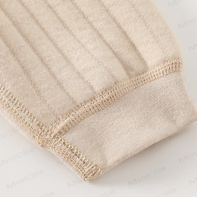 Tutina a righe con animali in tinta unita per neonati - image 8