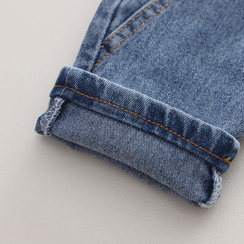 Completo in denim 3 pezzi per bambini con orsetto HUMAN MADE - image 24