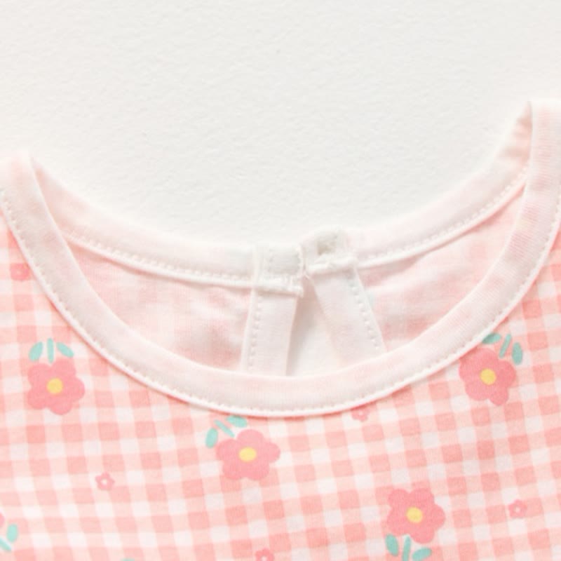 Vestito estivo da bambina con stampa e maniche a volant - image 7