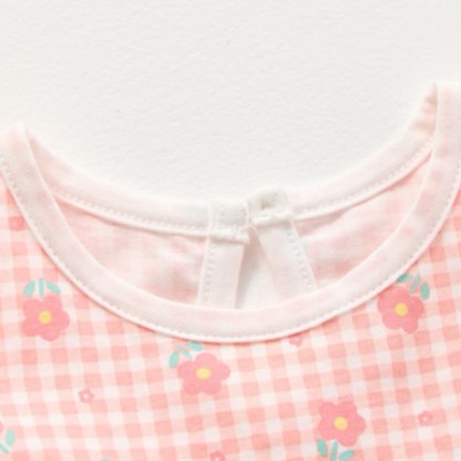 Vestito estivo da bambina con stampa e maniche a volant - image 7