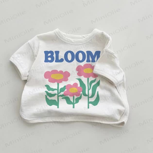 T-shirt BLOOM Baby con fiore - Bianco - 18-24 mesi - image 1