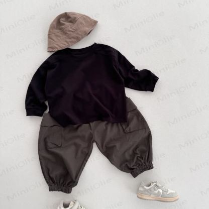 Maglietta casual tinta unita per bambini - image 15