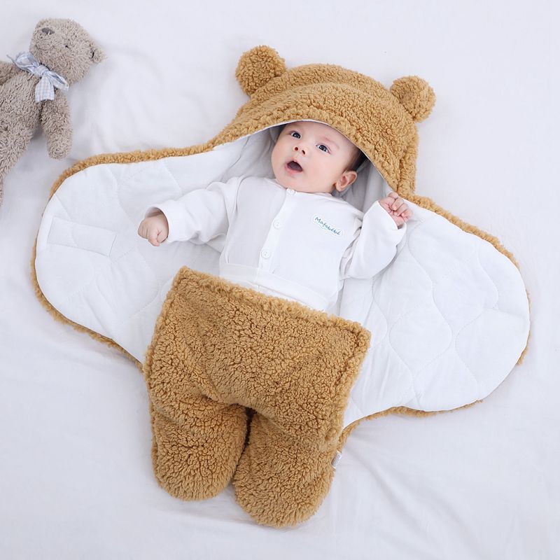 Sacco a pelo con cappuccio in pile Bear Ears color cachi - image 2