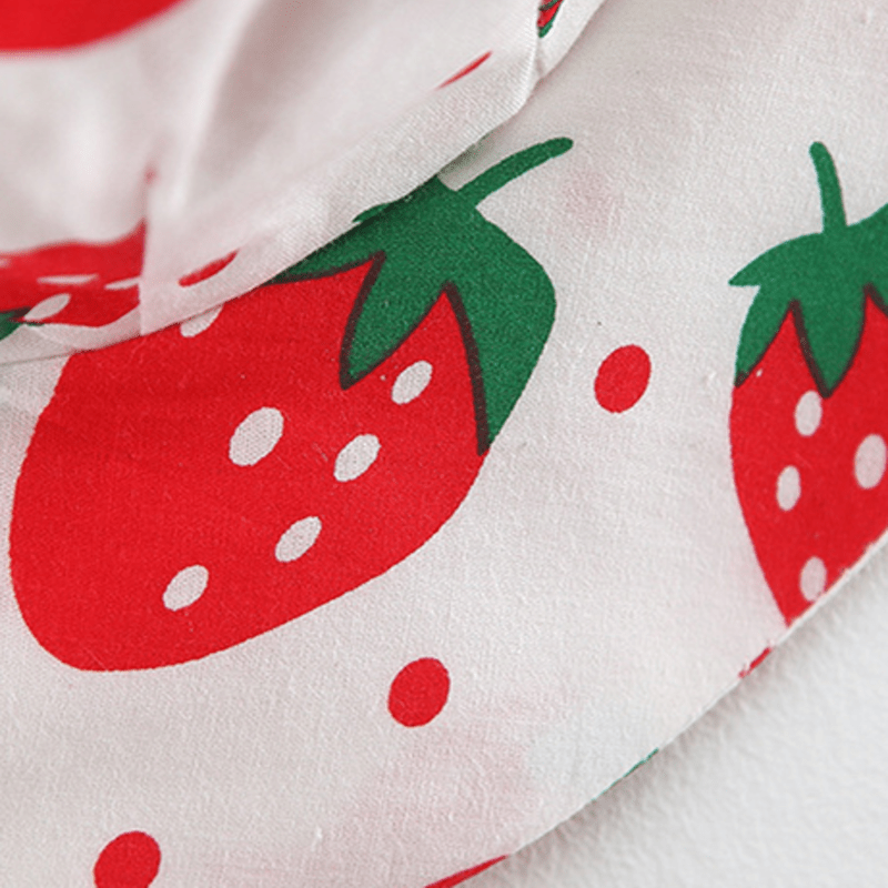 Vestito con cappello e pois a forma di fragola per bambini - image 6