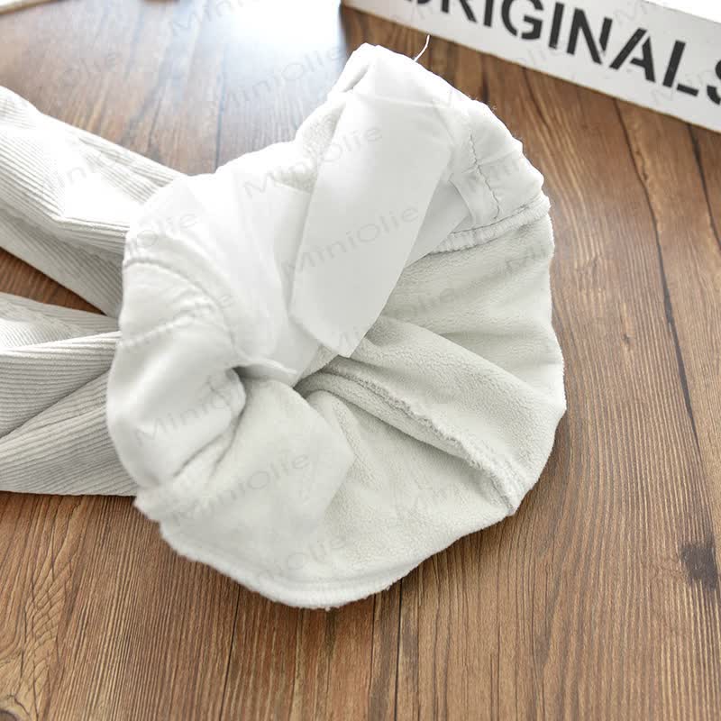 Pantaloni in velluto a coste elasticizzato per bambine - image 13