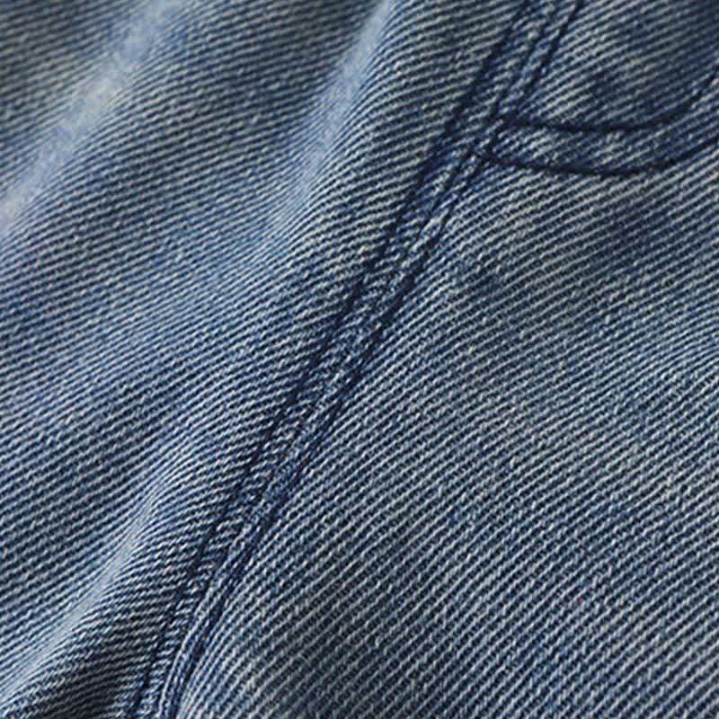 Pantaloni in denim ricamati per neonati e bambini piccoli - image 8