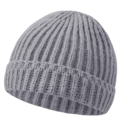 Berretto semplice color puro per neonato - Grigio - 0-12M - image 14