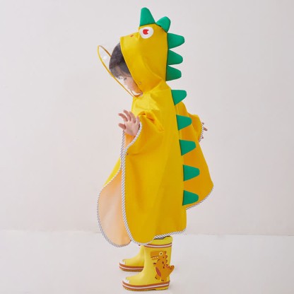 Impermeabile con cappuccio a forma di dinosauro per bambini - image 6