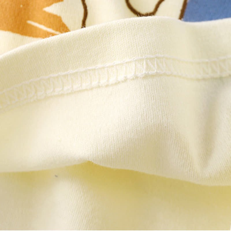 T-shirt in cotone a maniche raglan/a righe con stampa a cartoni animati per neonati e bambini piccoli - image 22