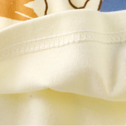 T-shirt in cotone a maniche raglan/a righe con stampa a cartoni animati per neonati e bambini piccoli - image 22