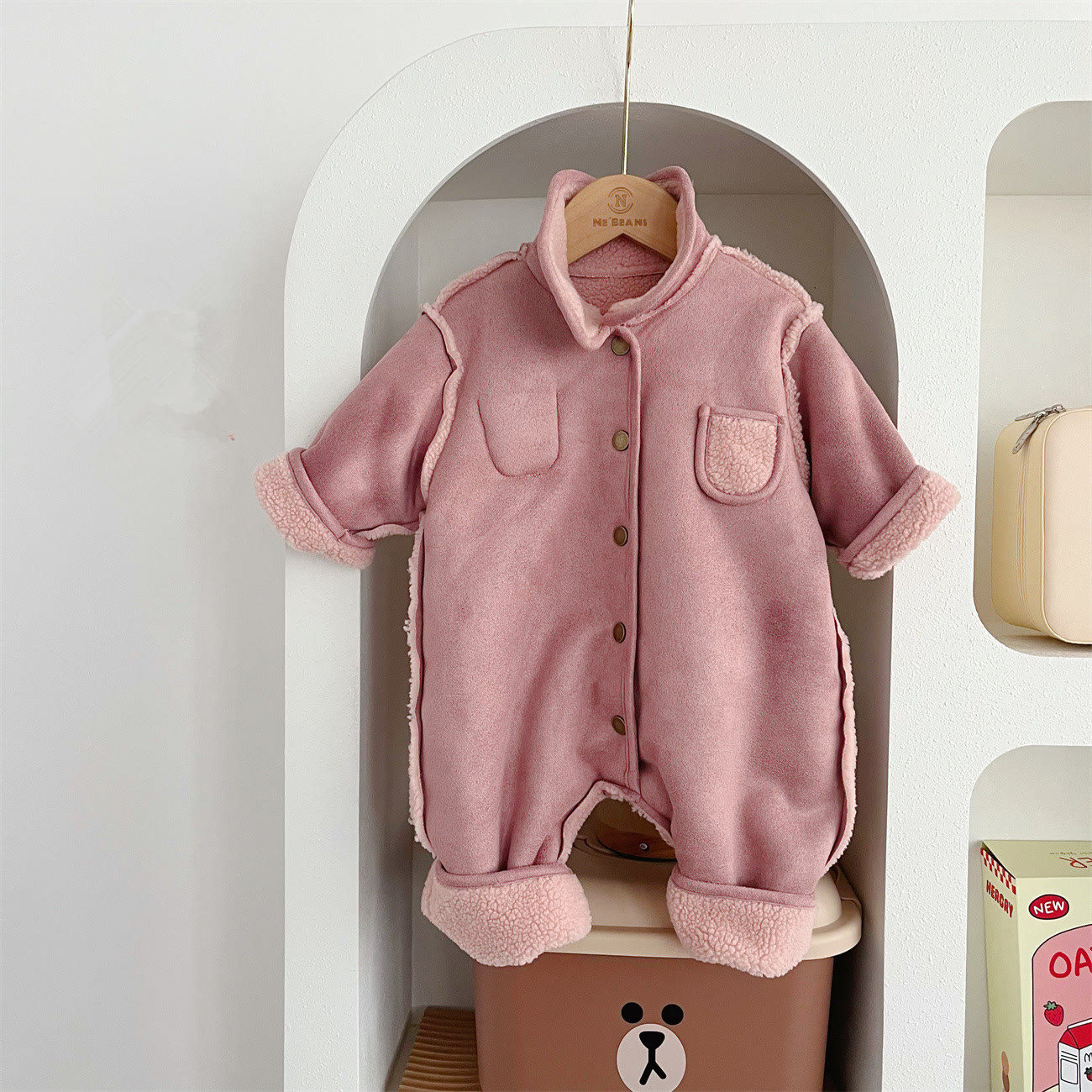 Tutina reversibile in pile Baby Polo - image 2