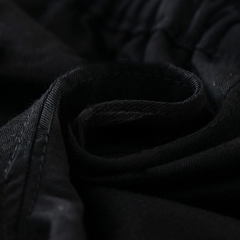 Maglietta a righe in cotone o pantaloncini neri tinta unita per neonati e bambini. - image 9
