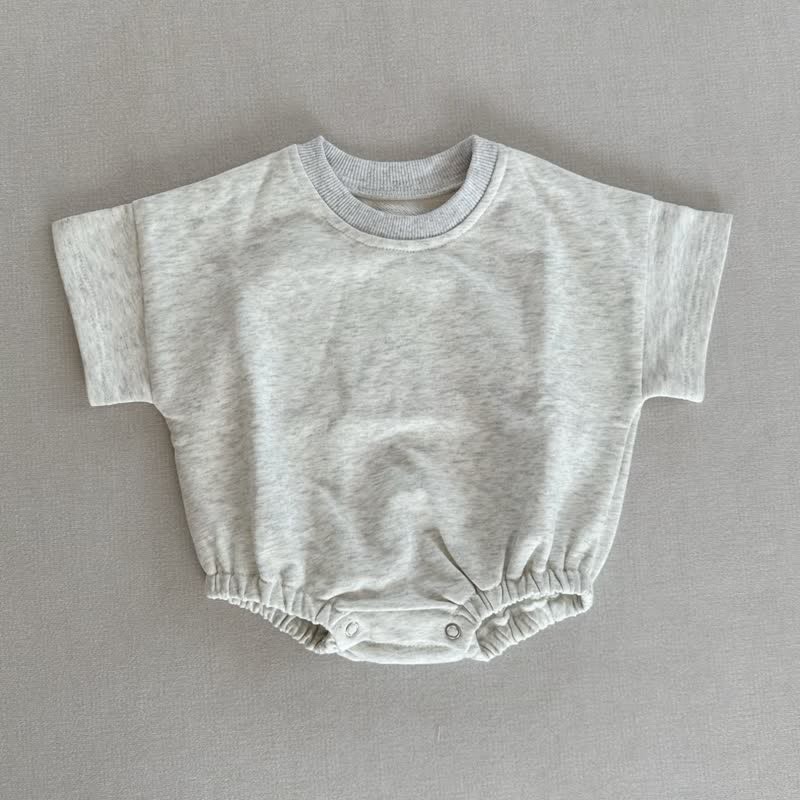 Tutina comoda e comoda in tinta unita per neonati - Grigio chiaro - 18-24 mesi - image 13
