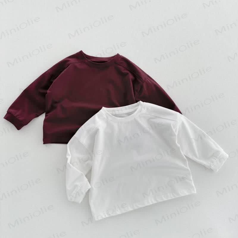 Maglietta casual tinta unita per bambini - image 6