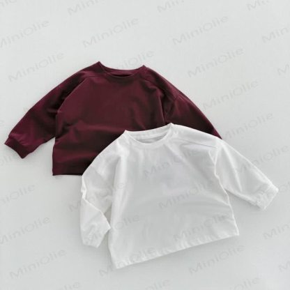 Maglietta casual tinta unita per bambini - image 6
