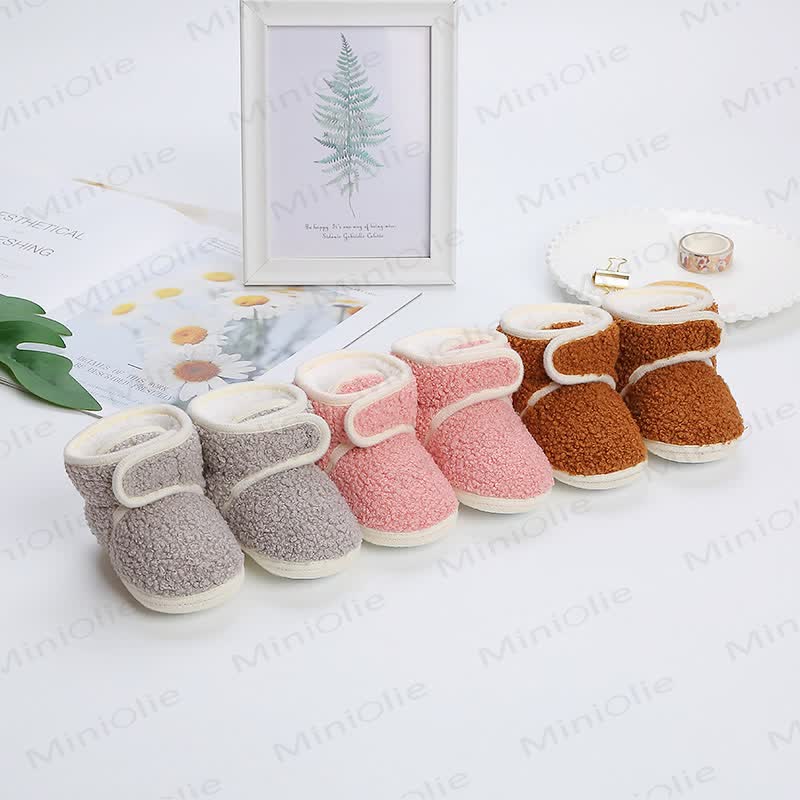 Scarpe calde di peluche natalizie per bambini - image 5