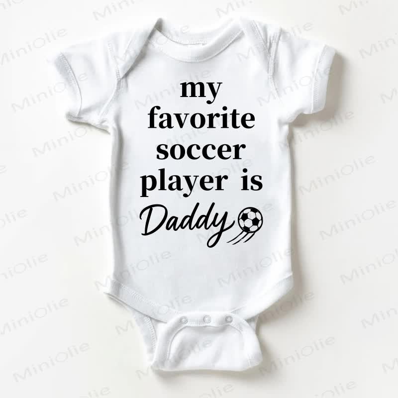 IL MIO CALCIATORE PREFERITO È PAPÀ Body bianco per neonati - Bianco - 18-24 mesi - image 1