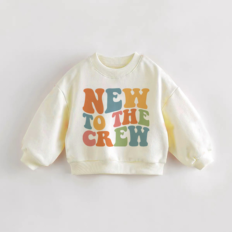 NUOVO NELLA CREW Felpa per neonati e bambini - Crema - 3-5T - image 1