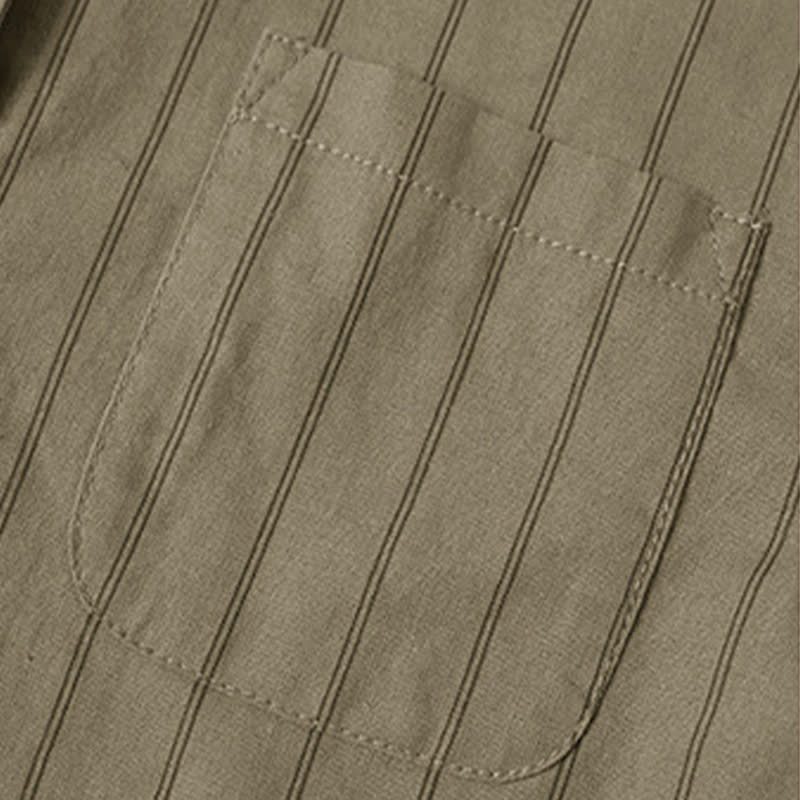 Completo da bambino composto da maglietta a righe e pantaloncini in cotone. - image 6