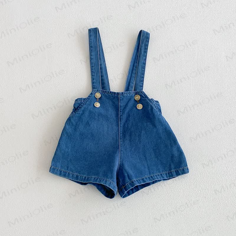 Salopette a quadri vintage per bambini - Blu - 4-5T - image 4