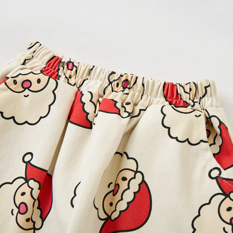 Pantaloni albicocca da Babbo Natale per bambini - image 4