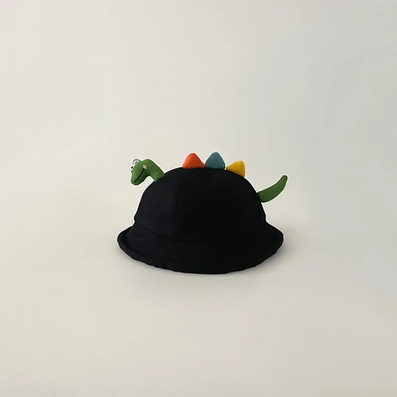 Cappello da pescatore 3D per bambini piccoli con dinosauro - Nero - 1-4T - image 9