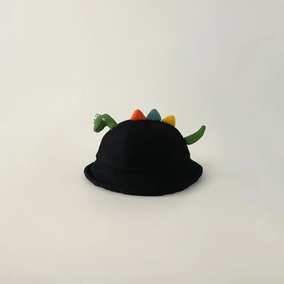 Cappello da pescatore 3D per bambini piccoli con dinosauro - Nero - 1-4T - image 9
