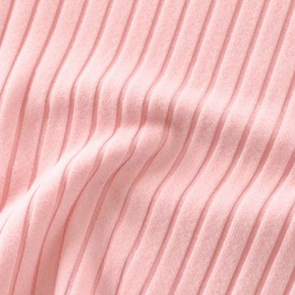 Completo pigiama a due pezzi Henley a coste per bambini - image 11