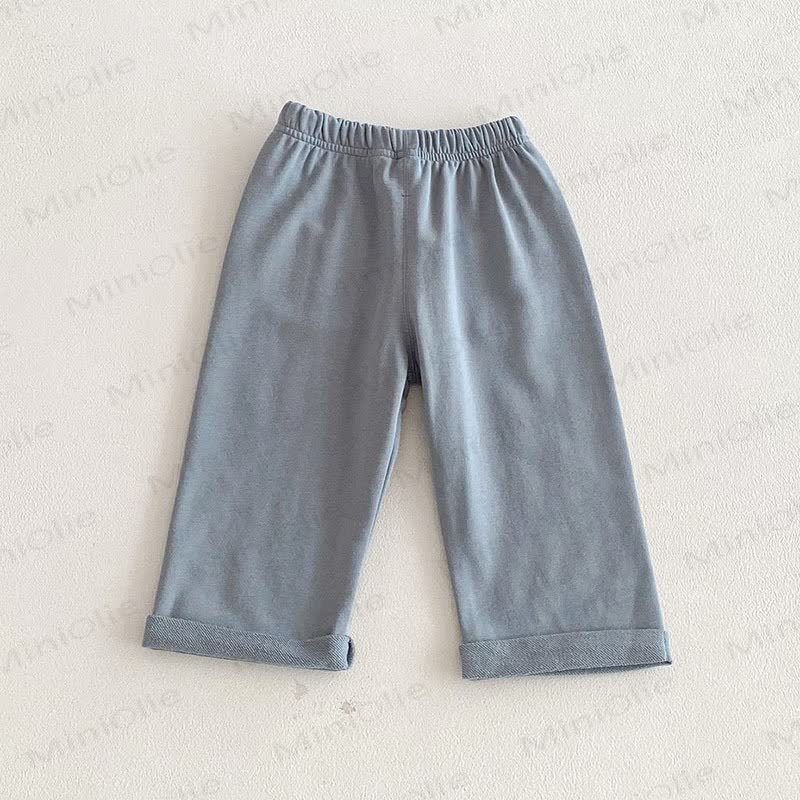 Pantaloni a righe/tinta unita per neonati e bambini - Blu - 3-5T - image 6