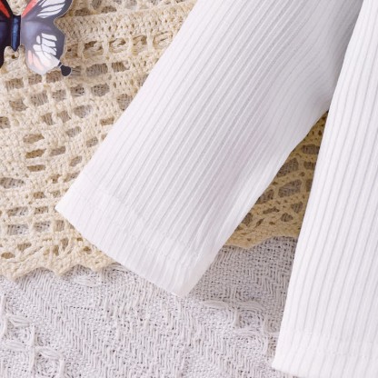 Completo in denim con fiocchi a farfalla per neonato, 2 pezzi - image 11