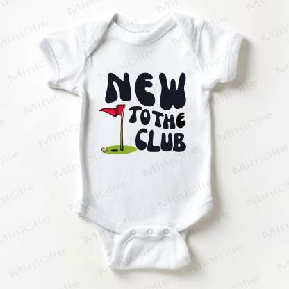 NUOVO NEL CLUB Body bianco per neonati con stampa di spille da golf - Bianco - 18-24 mesi - image 1