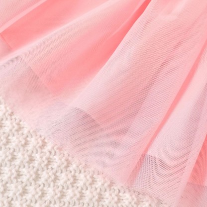 Set di vestiti in tulle con fiori dolci per bambina - image 6