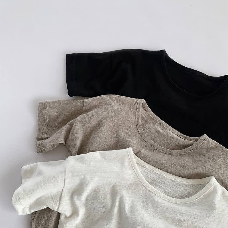 Maglietta accogliente tinta unita per bambini piccoli - image 6