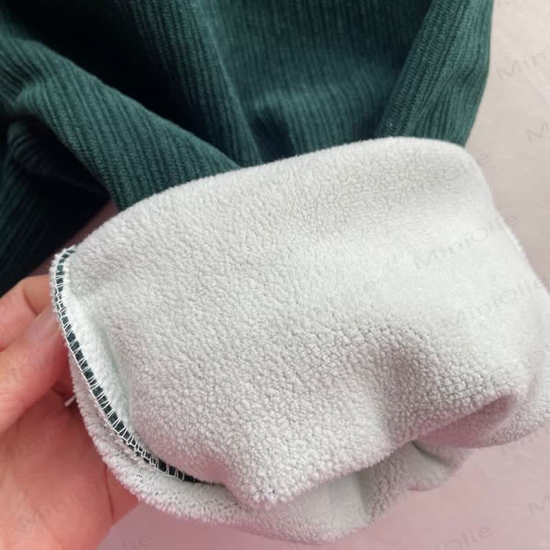 Pantaloni in velluto a coste tinta unita per bambini piccoli - image 10