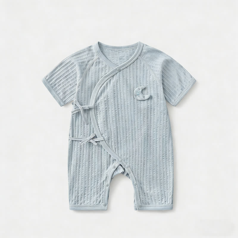 Tutina per neonato in cotone a tinta unita - Blu - 9-12 mesi - image 5